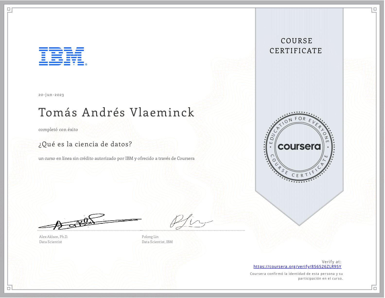 Certificado